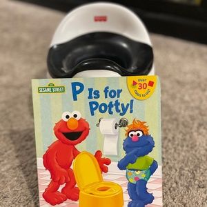 Potty & Elmo potty book! 🚽